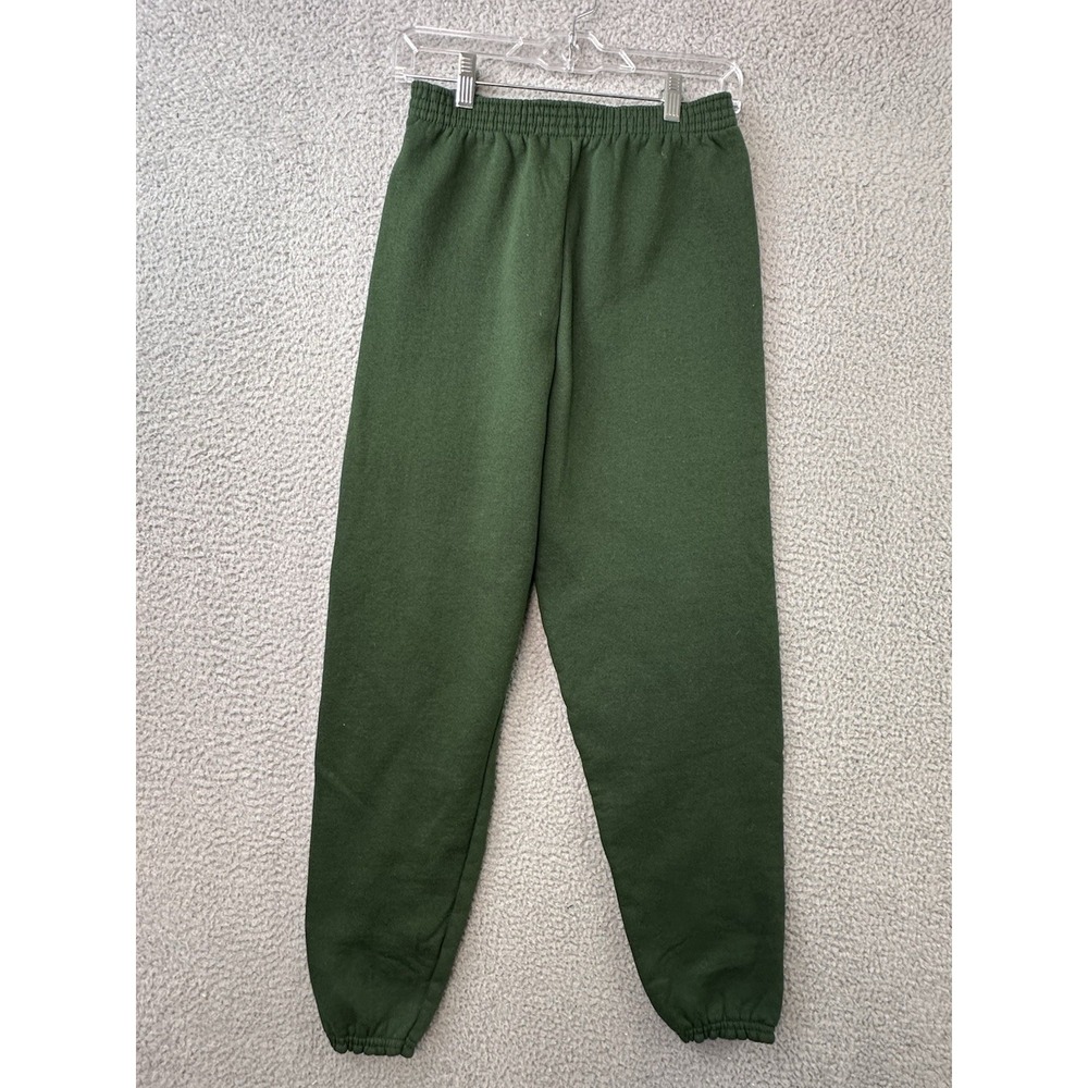 Vintage 90's Tultex Men Sweatpants Jogger Medium Green Running Workout Gym USA